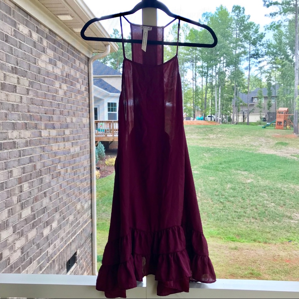 Free People Intimates Garnet Silk Dress